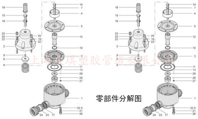背壓閥分解圖
